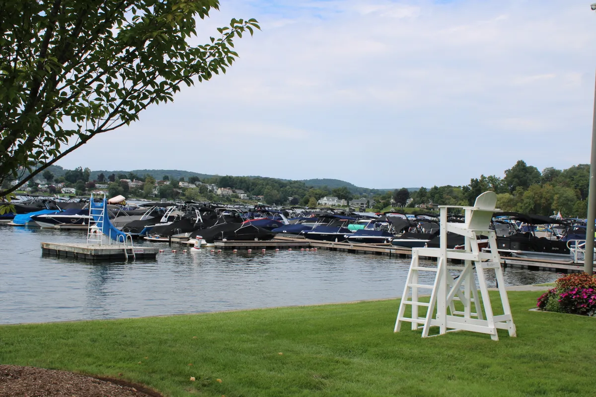 Members' swim area on Candlewood Lake